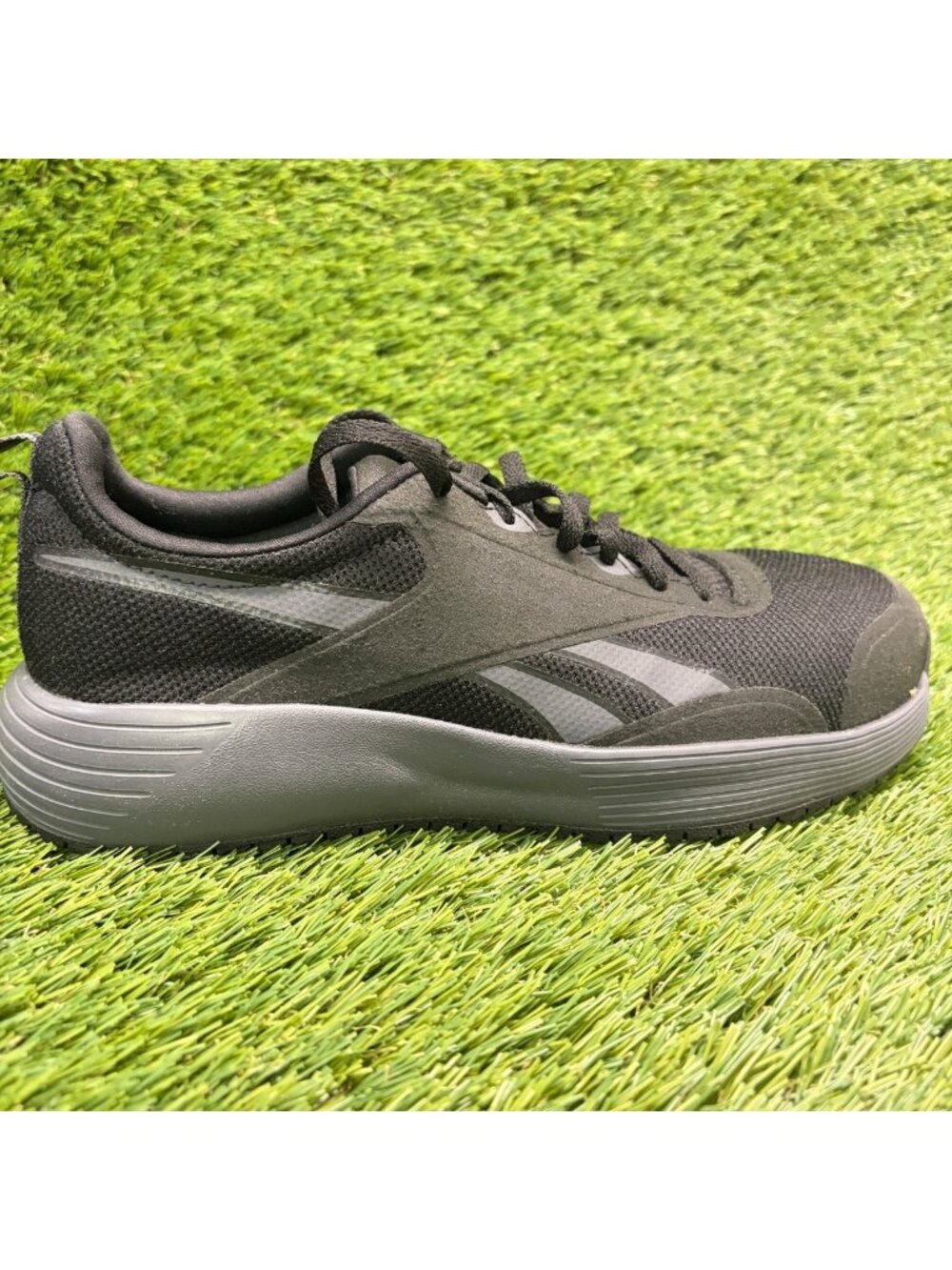 Reebok Lite Plus 4 Womens Size 6.5W Black Gray Composite Safety Toe Work Shoes